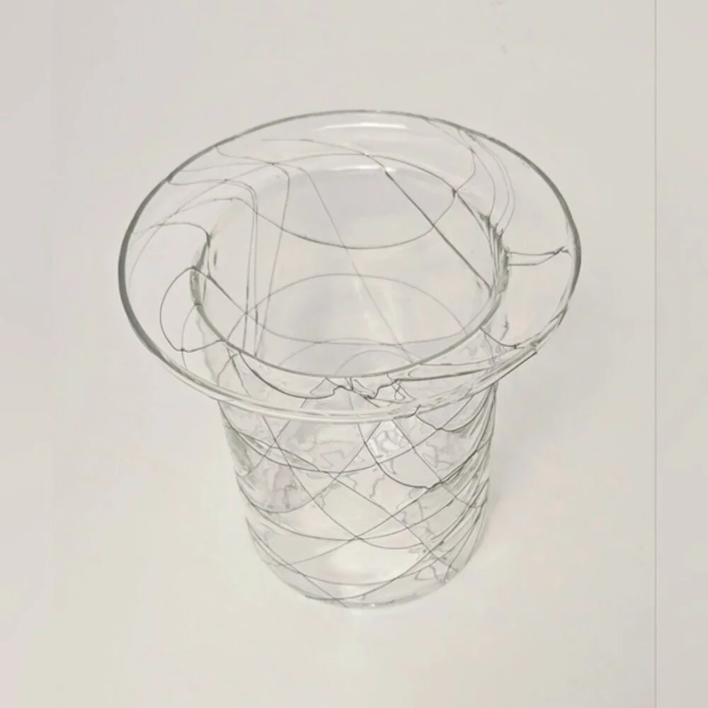 Vintage PartyLite Calypso Candle Holder Black Spider Web Design - Picture 3 of 6